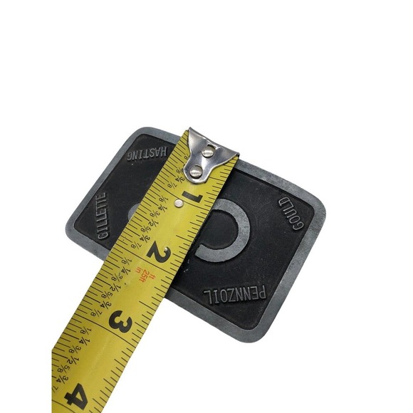 Vtg CDi Belt Buckle Gillette Hasting Gould Pennzoil Metal Arts OKC Rare - Picture 5 of 5